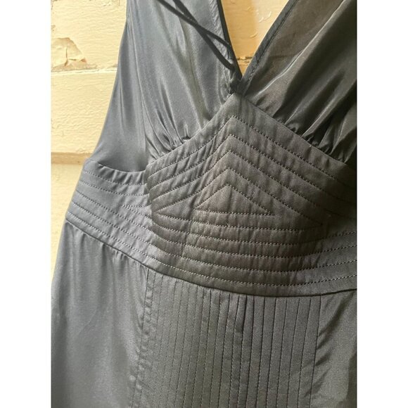 Development by Phillip Lim V neck silk Sleeveless black cocktail maxi dress 6 - Picture 11 of 13